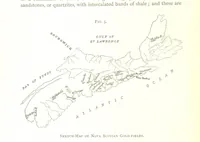 An illustration from Gold: its occurrence and extraction. Embracing the geographical and geological distribution ... of gold-bearing rocks; ... a bibliography of the subject; and a glossary of English and foreign technical terms ... With ... maps, etc (1882)