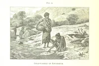 An illustration from Gold: its occurrence and extraction. Embracing the geographical and geological distribution ... of gold-bearing rocks; ... a bibliography of the subject; and a glossary of English and foreign technical terms ... With ... maps, etc (1882)