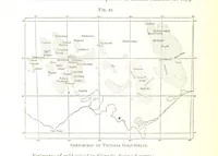 An illustration from Gold: its occurrence and extraction. Embracing the geographical and geological distribution ... of gold-bearing rocks; ... a bibliography of the subject; and a glossary of English and foreign technical terms ... With ... maps, etc (1882)