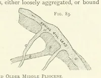 An illustration from Gold: its occurrence and extraction. Embracing the geographical and geological distribution ... of gold-bearing rocks; ... a bibliography of the subject; and a glossary of English and foreign technical terms ... With ... maps, etc (1882)