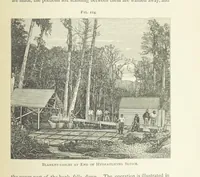 An illustration from Practical Gold-Mining: a comprehensive treatise on ... gold-bearing gravels, rocks and ores, and the methods by which the gold is extracted ... With ... plates, etc. [With a bibliography (1889)