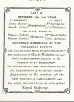Picture 52 of 103 from A Description of the Westminster Tobacco Box ... Compiled by [John E. Smith, for] the Overseers for 1887, etc. (Pt. I. A reproduction of the ... account, engravings ... published in ... 1824; Pt. II. Notes on the office of Overseer; extracts from the accounts of the overseers ... 1561-1590; ... copies of the inscriptions ... & ornaments ... to 1887, etc.) (1887), leaf 143