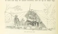 An illustration from Shifts and Expedients of Camp Life, Travels, etc (1871)