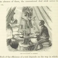An illustration from Shifts and Expedients of Camp Life, Travels, etc (1871)