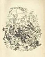 An illustration from Charles O'Malley, the Irish Dragoon. Edited by Harry Lorrequer; ... with illustrations by Phiz [i.e. H. K. Browne] (1841)