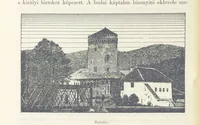 An illustration from A Vág és vidéke topographiai leirás, egyszersmind kalauz a Vág-völgyben utazók ... számára. ... 54 eredeti képpel. Kiadta L. Gy (1881)
