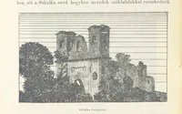 An illustration from A Vág és vidéke topographiai leirás, egyszersmind kalauz a Vág-völgyben utazók ... számára. ... 54 eredeti képpel. Kiadta L. Gy (1881)