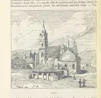 An illustration from A Vág és vidéke topographiai leirás, egyszersmind kalauz a Vág-völgyben utazók ... számára. ... 54 eredeti képpel. Kiadta L. Gy (1881)