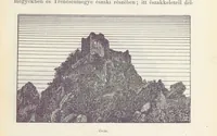 An illustration from A Vág és vidéke topographiai leirás, egyszersmind kalauz a Vág-völgyben utazók ... számára. ... 54 eredeti képpel. Kiadta L. Gy (1881)
