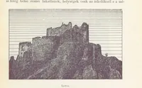 An illustration from A Vág és vidéke topographiai leirás, egyszersmind kalauz a Vág-völgyben utazók ... számára. ... 54 eredeti képpel. Kiadta L. Gy (1881)