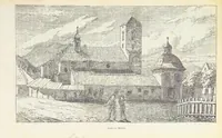 An illustration from A Vág és vidéke topographiai leirás, egyszersmind kalauz a Vág-völgyben utazók ... számára. ... 54 eredeti képpel. Kiadta L. Gy (1881)