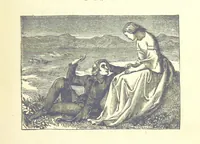 An illustration from Love Lyrics and Valentine Verses, for young and old. [E. M. Davies. With illustrations (1875)