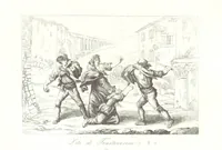 Picture 49 of 103 from C. Frommel's pittoreskes Italien. Nach dessen Original-Gemälden und Zeichnungen. Die Scenen aus dem Volksleben nach Zeichnungen von Catel, Gail, Goetzloff, Mosbrugger, Weller, Pinelli, etc. In Stahl gestochen von C. Frommel und H. Winkler. Text für Ober-Italien von W. von Lüdemann, Unter-Italien von C. Witte, etc (1840), leaf 469