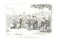 An illustration from C. Frommel's pittoreskes Italien. Nach dessen Original-Gemälden und Zeichnungen. Die Scenen aus dem Volksleben nach Zeichnungen von Catel, Gail, Goetzloff, Mosbrugger, Weller, Pinelli, etc. In Stahl gestochen von C. Frommel und H. Winkler. Text für Ober-Italien von W. von Lüdemann, Unter-Italien von C. Witte, etc (1840)