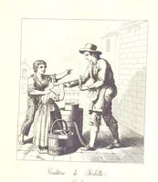 An illustration from C. Frommel's pittoreskes Italien. Nach dessen Original-Gemälden und Zeichnungen. Die Scenen aus dem Volksleben nach Zeichnungen von Catel, Gail, Goetzloff, Mosbrugger, Weller, Pinelli, etc. In Stahl gestochen von C. Frommel und H. Winkler. Text für Ober-Italien von W. von Lüdemann, Unter-Italien von C. Witte, etc (1840)