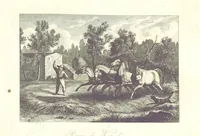 An illustration from C. Frommel's pittoreskes Italien. Nach dessen Original-Gemälden und Zeichnungen. Die Scenen aus dem Volksleben nach Zeichnungen von Catel, Gail, Goetzloff, Mosbrugger, Weller, Pinelli, etc. In Stahl gestochen von C. Frommel und H. Winkler. Text für Ober-Italien von W. von Lüdemann, Unter-Italien von C. Witte, etc (1840)