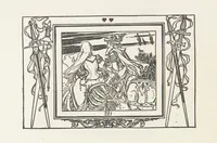 An illustration from A Book of Old English Ballads. With an accompaniment of decorative drawings by G. W. Edwards, and an introduction by H. W. Mabie (1896)