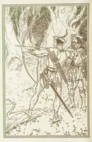 An illustration from A Book of Old English Ballads. With an accompaniment of decorative drawings by G. W. Edwards, and an introduction by H. W. Mabie (1896)