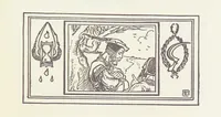 An illustration from A Book of Old English Ballads. With an accompaniment of decorative drawings by G. W. Edwards, and an introduction by H. W. Mabie (1896)
