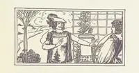 An illustration from A Book of Old English Ballads. With an accompaniment of decorative drawings by G. W. Edwards, and an introduction by H. W. Mabie (1896)