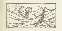 An illustration from A Book of Old English Ballads. With an accompaniment of decorative drawings by G. W. Edwards, and an introduction by H. W. Mabie (1896)