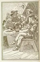 An illustration from A Book of Old English Ballads. With an accompaniment of decorative drawings by G. W. Edwards, and an introduction by H. W. Mabie (1896)