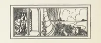 An illustration from A Book of Old English Ballads. With an accompaniment of decorative drawings by G. W. Edwards, and an introduction by H. W. Mabie (1896)
