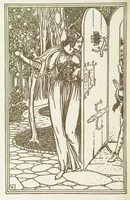 An illustration from A Book of Old English Ballads. With an accompaniment of decorative drawings by G. W. Edwards, and an introduction by H. W. Mabie (1896)