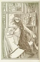 An illustration from A Book of Old English Ballads. With an accompaniment of decorative drawings by G. W. Edwards, and an introduction by H. W. Mabie (1896)