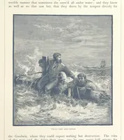 An illustration from Sea Pictures, drawn with pen and pencil (1882)