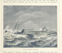 An illustration from Sea Pictures, drawn with pen and pencil (1882)