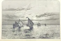 An illustration from Sea Pictures, drawn with pen and pencil (1882)