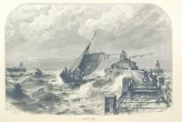 An illustration from Sea Pictures, drawn with pen and pencil (1882)