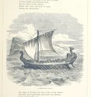 An illustration from Sea Pictures, drawn with pen and pencil (1882)
