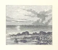 An illustration from Sea Pictures, drawn with pen and pencil (1882)