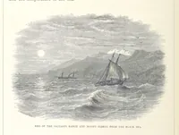 An illustration from Sea Pictures, drawn with pen and pencil (1882)