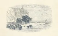 An illustration from Sea Pictures, drawn with pen and pencil (1882)