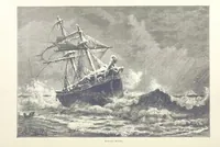 An illustration from Sea Pictures, drawn with pen and pencil (1882)