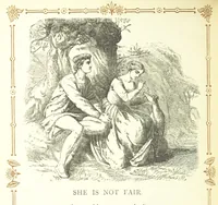 An illustration from The home affections pourtrayed by the poets. Selected and edited by Charles Mackay. Illustrated with ... engravings ... by eminent artists, and engraved by the Brothers Dalziel (1883)