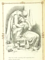 An illustration from The home affections pourtrayed by the poets. Selected and edited by Charles Mackay. Illustrated with ... engravings ... by eminent artists, and engraved by the Brothers Dalziel (1883)