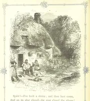 An illustration from The home affections pourtrayed by the poets. Selected and edited by Charles Mackay. Illustrated with ... engravings ... by eminent artists, and engraved by the Brothers Dalziel (1883)