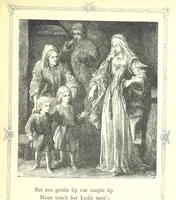 An illustration from The home affections pourtrayed by the poets. Selected and edited by Charles Mackay. Illustrated with ... engravings ... by eminent artists, and engraved by the Brothers Dalziel (1883)