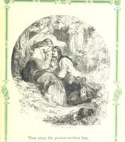 An illustration from The home affections pourtrayed by the poets. Selected and edited by Charles Mackay. Illustrated with ... engravings ... by eminent artists, and engraved by the Brothers Dalziel (1883)