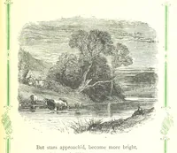 An illustration from The home affections pourtrayed by the poets. Selected and edited by Charles Mackay. Illustrated with ... engravings ... by eminent artists, and engraved by the Brothers Dalziel (1883)
