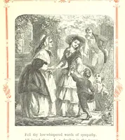 An illustration from The home affections pourtrayed by the poets. Selected and edited by Charles Mackay. Illustrated with ... engravings ... by eminent artists, and engraved by the Brothers Dalziel (1883)