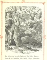An illustration from The home affections pourtrayed by the poets. Selected and edited by Charles Mackay. Illustrated with ... engravings ... by eminent artists, and engraved by the Brothers Dalziel (1883)