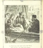An illustration from The home affections pourtrayed by the poets. Selected and edited by Charles Mackay. Illustrated with ... engravings ... by eminent artists, and engraved by the Brothers Dalziel (1883)
