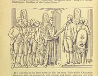 An illustration from Presidential inaugurations from George Washington 1789 to Grover Cleveland 1893. With inaugural addresses, etc (1893)