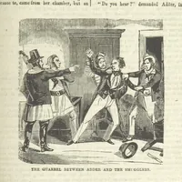 An illustration from The Maniac Father, or the Victim of seduction; a romance of deep interest; by the author of “Ela the outcast” [i.e. T. P. Prest], etc (1850)