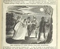 An illustration from The Maniac Father, or the Victim of seduction; a romance of deep interest; by the author of “Ela the outcast” [i.e. T. P. Prest], etc (1850)